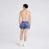 Men´s SAXX Vibe Super Soft Boxer Brief - Holidays in Paradise - BLUE