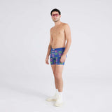 Men´s SAXX Vibe Super Soft Boxer Brief - Holidays in Paradise - BLUE