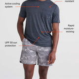 Men´s SAXX Droptemp All Day Cooling Short Sleeve Pocket Tee - TDWD HEA