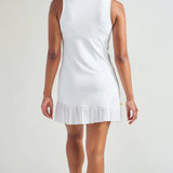 Women's L'Oeuf Poché Short Sleeve Pleated Dress