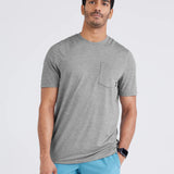Men´s SAXX Droptemp All Day Cooling Short Sleeve Pocket Tee - TDWD HEA
